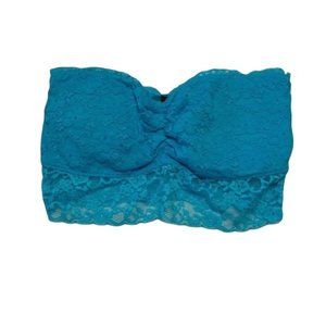 Material Girl Bright Blue Lace Bandeau Medium